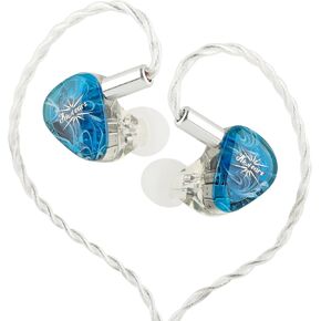 Kiwi Ears Orchestra Lite in Ear Monitor, Custom 8BA HiFi Earphone, Studio Monitor Headphone, Wired Earbuds with Detachable OFC Cable, Handcrafts Faceplate for Audiophile Musician (Clear) in Kuwait