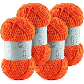 Chunky Chenille Yarn Velvet Soft Super Bulky Size 6 for Crocheting Knitting, Baby Blanket Yarn, 100g 71 Yds per Skein, Easy to Use for Scarves, Amigurumi, Crafts (2, Jujube Red) in Kuwait