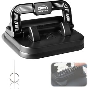 Car Phone Holder 360 Degree Rotation, 2-in-1 Dashboard Phone Holder & Parking Number Plate, Suction Cup Phone Mount with Anti-Slip Silicone, Adjustable Horizontal Vertical for All Phone in Kuwait