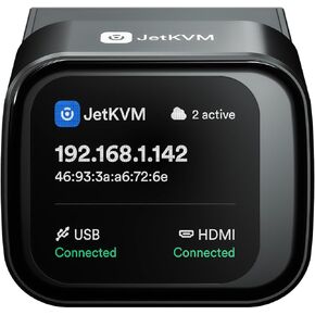 جهاز تحكم عن بعد JetKVM مفتوح المصدر IP KVM Jet KVM عبر IP، شاشة لمس ذات زمن وصول منخفض للغاية متوافقة مع Mac/Windows/Linux، لإدارة خادم مراكز البيانات والمكاتب المنزلية (JetKVM) in Kuwait
