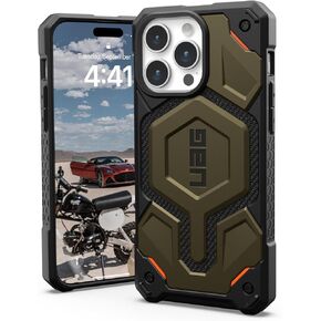 URBAN ARMOR GEAR UAG Case Compatible with iPhone 15 Pro Max Case 6.7" Monarch Pro Carbon Fiber Built-in Magnet Compatible with MagSafe Charging Premium Rugged Dropproof Protective Cover in Saudi Arabia
