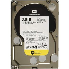 ويسترن ديجيتال Re WD3001FYYG 3 تيرابايت 7200 دورة في الدقيقة SAS 6 جيجابايت/ثانية 32 ميجابايت كاش 3.5 بوصة سعة مركز البيانات محرك الأقراص الصلبة للمؤسسات (متجدد) in Kuwait