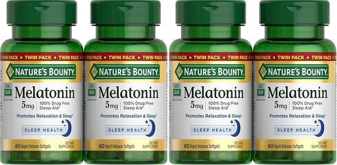 Nature's Bounty Super Strength Melatonin 5 mg Softgels 90 ea (Pack of 4) in Kuwait