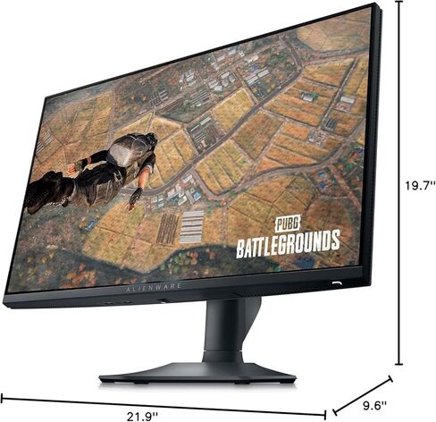 Alienware Gaming Monitor AW2523HF 24.5'' IPS LED FHD 360Hz Display, AMD FreeSync Monitor (USB, HDMI),Height/Tilt/Swivel/Pivot Adjustability, Dark Side of The Moon with HEX Accessories in Saudi Arabia