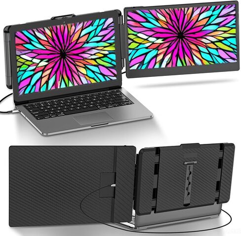 Laptop Screen Extender Monitor Portable. Dual 12" Monitor for Laptop in Saudi Arabia