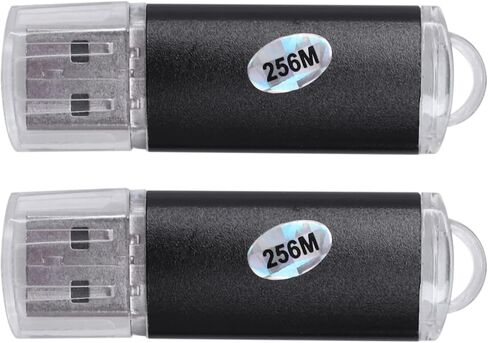 2 × قرص فلاش USB 2.0 بسعة 256 ميجابايت، أسود in Saudi Arabia