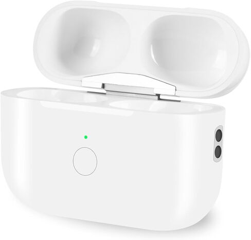 Replacement Wireless Charging Case Compatible with Air Pods Pro 1st 2nd Generation with Bluetooth Pairing Button,Charger Case Only,No Earbuds (White) (White) in Saudi Arabia