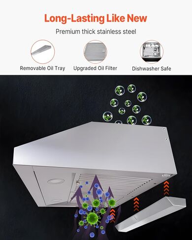 VEVOR 30 × 30.7 بوصة جدار درع الفولاذ المقاوم للصدأ لوحة سبلاش فضية لغطاء محرك السيارة غير القابل للصدأ باكسبلاش مع رف تخزين مدمج ورف معلق in Kuwait