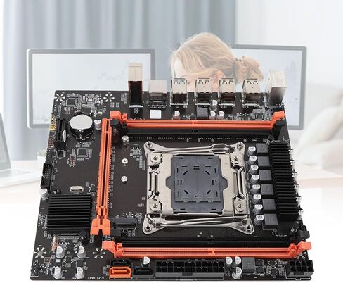 M ATX Motherboard, X99H Motherboard, 128G DDR4, SATA3.0, M.2 Slot, VGA and HD Multimedia, with LGA 2011 3 Support in Saudi Arabia