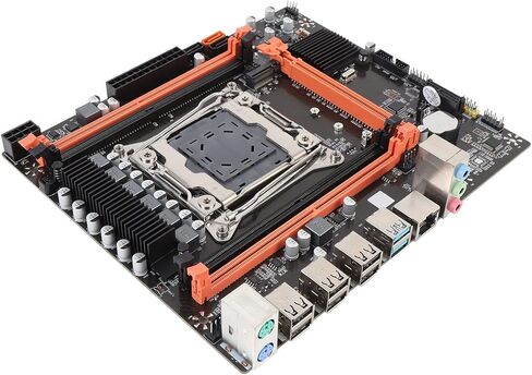 M ATX Motherboard, X99H Motherboard, 128G DDR4, SATA3.0, M.2 Slot, VGA and HD Multimedia, with LGA 2011 3 Support in Saudi Arabia