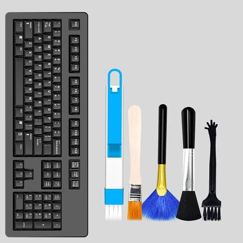 5PCS Digital Cleaning Brush Set, dust Removal Gap Brush, Suitable for laptops and Mobile Phones, Combination in Saudi Arabia