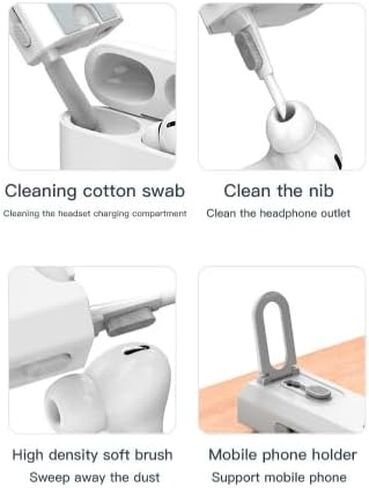 20-in-1 Multi-Function Electronic Cleaning Kit Compact Storage Canister for Computer Phone Screen Keyboard Cleaning in Saudi Arabia
