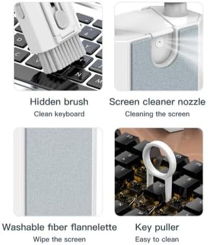 20-in-1 Multi-Function Electronic Cleaning Kit Compact Storage Canister for Computer Phone Screen Keyboard Cleaning in Saudi Arabia
