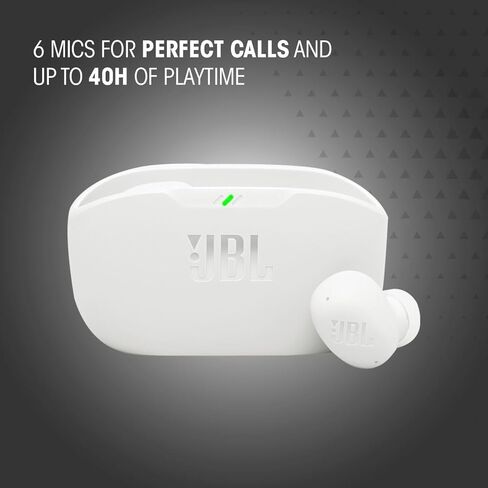 JBL Vibe Buds 2 - سماعات أذن لاسلكية بخاصية إلغاء الضوضاء مع صوت نقي وتقنية محيطة ذكية، 4 ميكروفونات للمكالمات الواضحة، تشغيل يصل إلى 40 ساعة، IP54 مقاومة للغبار والماء (وردي) (متجدد) in Kuwait