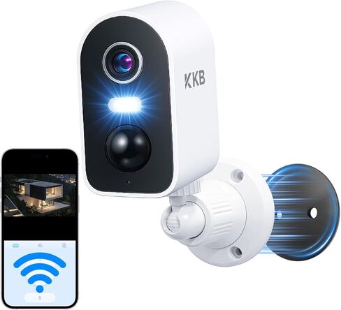 No WiFi Security Camera with Solar Panel, 4G LTE Cellular Cameras Outdoor with Built-in SIM, 2K Wireless Battery Powered Camera, No Internet Needed, PIR Motion Sensor, Color Night Vision, 2-Way Audio in Saudi Arabia