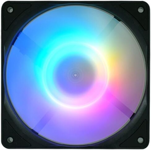Bykski 9 Blade High Volume 120mm PWM - 5V Addressable RGB(RBW) LED Fan - 3000 RPM / 101.65 CFM / 45.6 DBA (CF-RBW3000EX-X) in Saudi Arabia