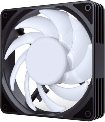 Bykski 9 Blade High Volume 120mm PWM - 5V Addressable RGB(RBW) LED Fan - 3000 RPM / 101.65 CFM / 45.6 DBA (CF-RBW3000EX-X) in Saudi Arabia