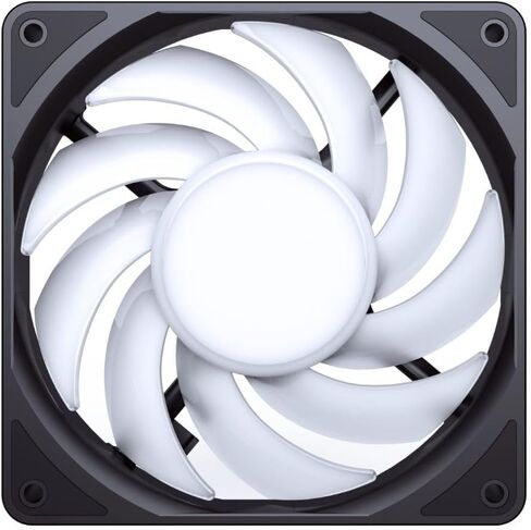 Bykski 9 Blade High Volume 120mm PWM - 5V Addressable RGB(RBW) LED Fan - 3000 RPM / 101.65 CFM / 45.6 DBA (CF-RBW3000EX-X) in Saudi Arabia