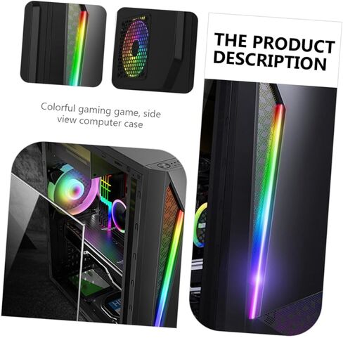 حقيبة كمبيوتر ألعاب BESPORTBLE مع لوحة جانبية، هيكل كمبيوتر مكتبي ATX متوافق مع اللوحات الأم Micro ATX، صندوق مضيف USB 3.0 للكمبيوتر الشخصي للاستخدام المنزلي والرياضات الإلكترونية in Saudi Arabia