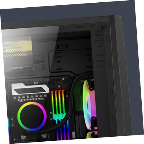 حقيبة كمبيوتر ألعاب BESPORTBLE مع لوحة جانبية، هيكل كمبيوتر مكتبي ATX متوافق مع اللوحات الأم Micro ATX، صندوق مضيف USB 3.0 للكمبيوتر الشخصي للاستخدام المنزلي والرياضات الإلكترونية in Saudi Arabia