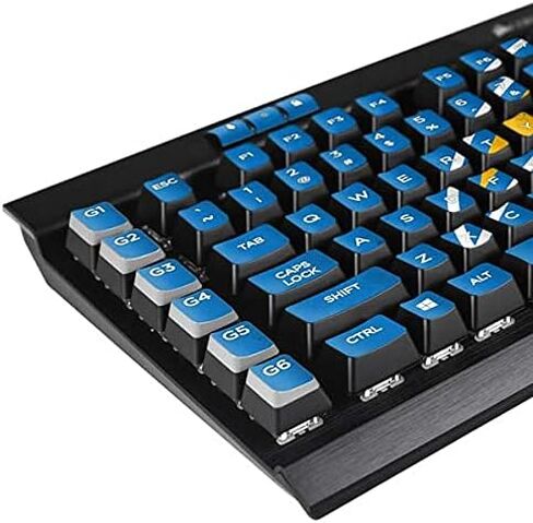 غلاف Skinit متوافق مع لوحة مفاتيح الألعاب الميكانيكية K95 RGB البلاتينية - شواحن مرخصة رسميًا من NFL Los Angeles - تصميم بديل متعثر in Saudi Arabia
