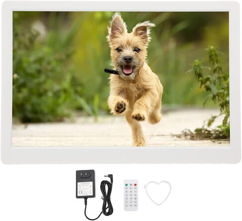 إطار الصورة الرقمية ، 15.4 بوصة HD LED الصور مع التحكم عن بُعد ، مزامنة الموسيقى ، الساعة والتقويم ، يدعم تشغيل الفيديو والموسيقى (المكونات الأمريكية) in Kuwait