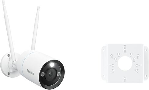 كاميرا أمان خارجية REOLINK RLA-BKC1 + RLC-810WA 4K Wi-Fi، اكتشاف الإنسان/المركبة/الحيوانات الأليفة، رؤية ليلية ملونة، محادثة ثنائية الاتجاه in Kuwait
