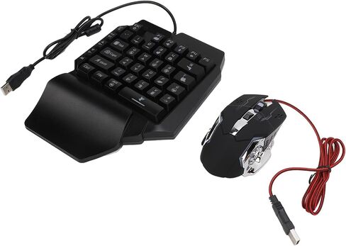 Single Hand Gaming Keyboard Mouse Combo, Converter, Phone Holder for PC Gaming Experience, Playing While Charging, No Delay, Simple with Optimized Algorithm in Saudi Arabia