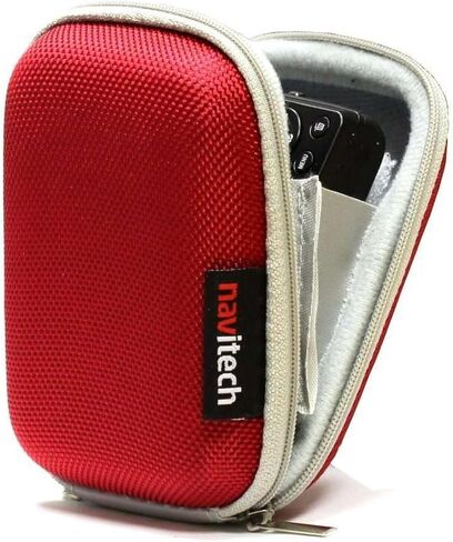 Navitech Red Water Resistant Hard Case Cover Compatible With Garmin vivosport in Saudi Arabia