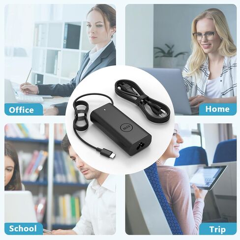 شاحن كمبيوتر محمول USB C بقدرة 65 وات متوافق مع كمبيوتر LG Gram Pro 17 2025 AI، متوافق مع LG Gram Pro 17/2in1 16 بوصة 17Z90TR 17Z90TL 16T90TP 16Z90TS 16Z90TR Copilot+ شاحن الكمبيوتر المحمول للأعمال AI in Kuwait