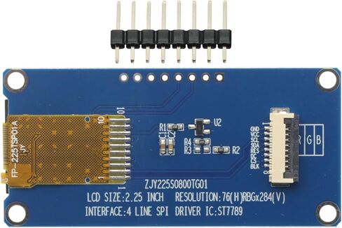 2.25 inch TFT LCD Display Screen LCD Screen 76x284 Long Strip Screen ST7789 Driver Serial Port Screen Color Screen SPI Interface in Saudi Arabia