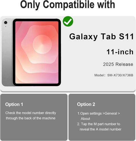 حافظة WESOROL لجهاز Samsung Galaxy Tab S11 5G 11 بوصة 2025 SM-X730/X736B، غطاء مقاوم للصدمات للكمبيوتر اللوحي S11 مع واقي شاشة دوار وحامل قلم، أسود أزرق in Kuwait
