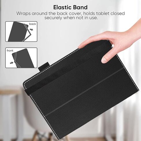 11 12 Inch Android Tablet Case,Slim Folding Stand Cover for 10.9" 11" 11.5" 12" and All 11"-12" Touchscreen Tablet Case with Stylus Pen Holder,Back in Saudi Arabia