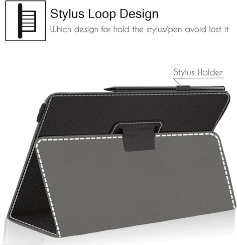 11 12 Inch Android Tablet Case,Slim Folding Stand Cover for 10.9" 11" 11.5" 12" and All 11"-12" Touchscreen Tablet Case with Stylus Pen Holder,Back in Saudi Arabia