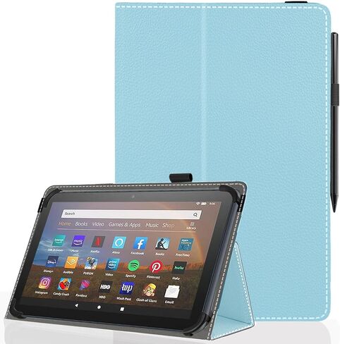 11 12 Inch Android Tablet Case,Slim Folding Stand Cover for 10.9" 11" 11.5" 12" and All 11"-12" Touchscreen Tablet Case with Stylus Pen Holder,Back in Saudi Arabia