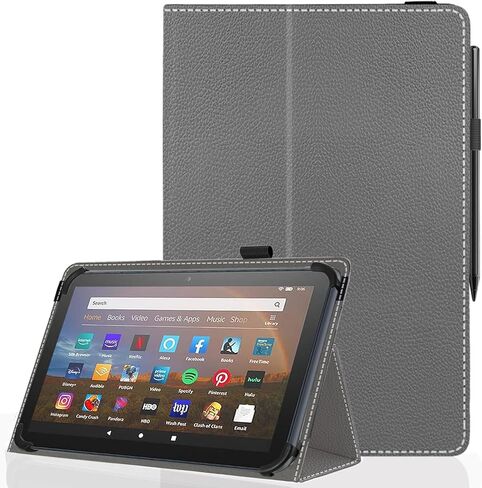 11 12 Inch Android Tablet Case,Slim Folding Stand Cover for 10.9" 11" 11.5" 12" and All 11"-12" Touchscreen Tablet Case with Stylus Pen Holder,Back in Saudi Arabia