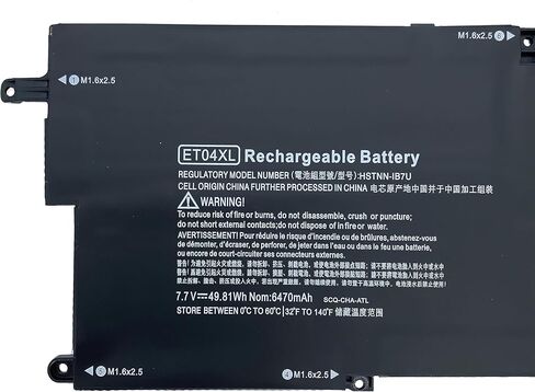ET04XL 49.81Wh Replacement Laptop Battery Compatible with HP EliteBook X360 1020 G2 Notebook Battery 915030-171 915191-855 915030-1C1 ET04049XL HSN-I09C HSTNN-IB7U in Saudi Arabia