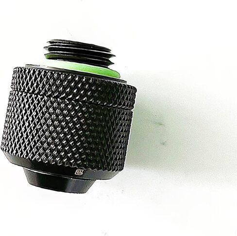Barrow G1/4'' to 3/8'' ID, 5/8'' OD Compression Fitting for Soft Tubing, Black, 4-Pack, Chrome in Saudi Arabia