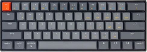 Keychron K12 60 ٪ تخطيط الساخنة قابلة للتبديل Bluetooth اللاسلكي/السبل لوحة مفاتيح ميكانيكية مع مفتاح الموز البصري ، ومفاتيح مضغوطة 61 لوحة مفاتيح LED الأبيض المتوافقة مع نوافذ MAC in Saudi Arabia