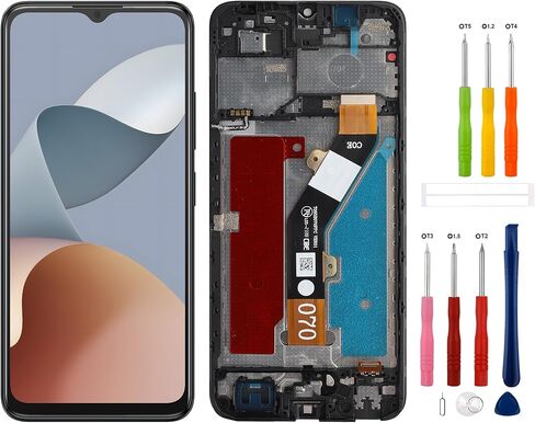 LCD Display Replacement Compatible with ZTE Blade A34(with Frame) Touch Screen Digitizer Assembly with Repair Tools in Kuwait