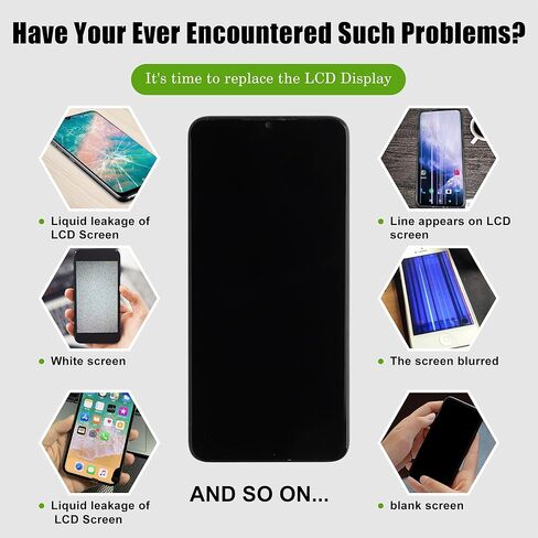 LCD Display Replacement Compatible with ZTE Blade A34(with Frame) Touch Screen Digitizer Assembly with Repair Tools in Kuwait