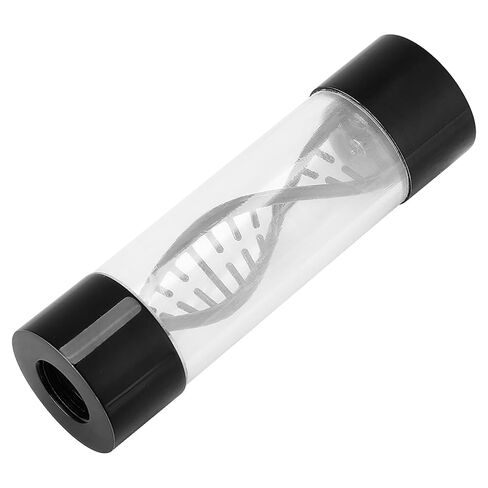 PC Water Meter, Multiple Color Metal Spiral G1/4 Female Thread Water Meter for Computer Water Cooling Systems (Black) in Saudi Arabia