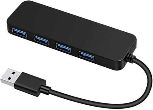 USB 3.0 Hub, 4-Port USB Hub Splitter Expander for Laptop/Xbox/Flash Drive/HDD/Console/Printer/Camera/Keyborad/Mouse(Not for Charging) in Saudi Arabia