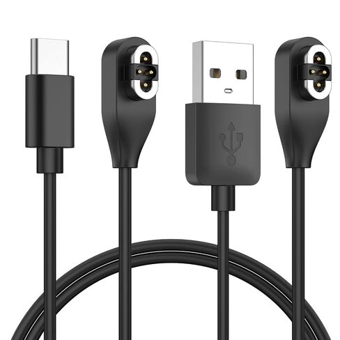 عبوتان متوافقتان مع كابل شحن Shokz، سلك شاحن مغناطيسي متوافق مع Aftershokz Aeropex AS800، Shokz OpenRun Pro، OpenRun، OpenRun Mini، OpenComm Bone Conduction Headphones (USB+USB C) in Kuwait