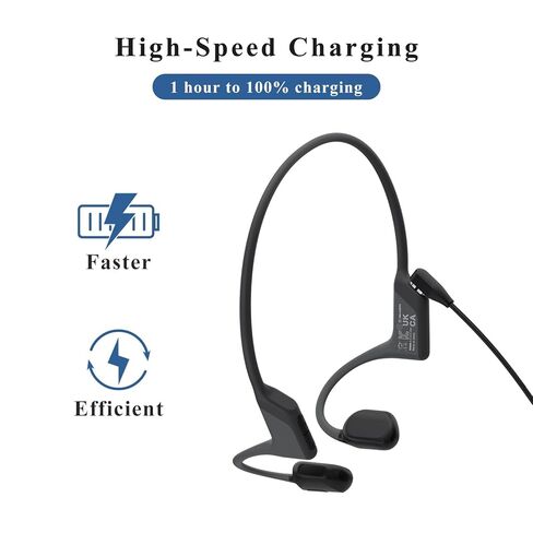 عبوتان متوافقتان مع كابل شحن Shokz، سلك شاحن مغناطيسي متوافق مع Aftershokz Aeropex AS800، Shokz OpenRun Pro، OpenRun، OpenRun Mini، OpenComm Bone Conduction Headphones (USB+USB C) in Kuwait