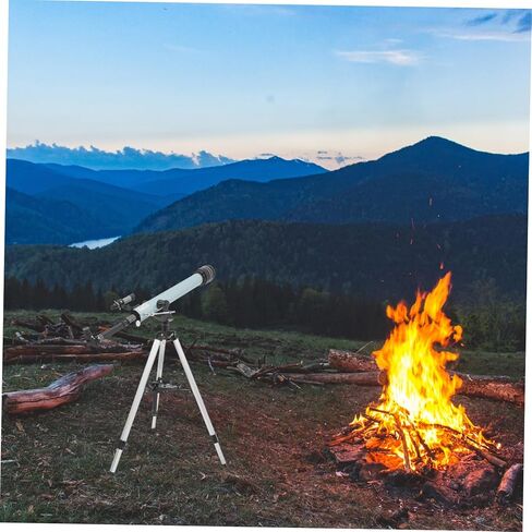 Lurrose 1Set Refractors Telescope with Tripod Smartphone Holder Portable Outdoor Monocular Telescope for Stargazing Durable Design Magnification for Beginners in Saudi Arabia