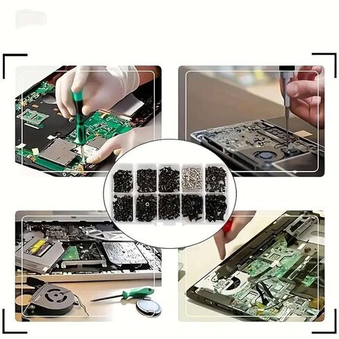 250PCS Flat Head Phillips Screws Kit Small Mini Steel Bolt Set for Repair Computer Electronic Laptop Screws Kit in Saudi Arabia