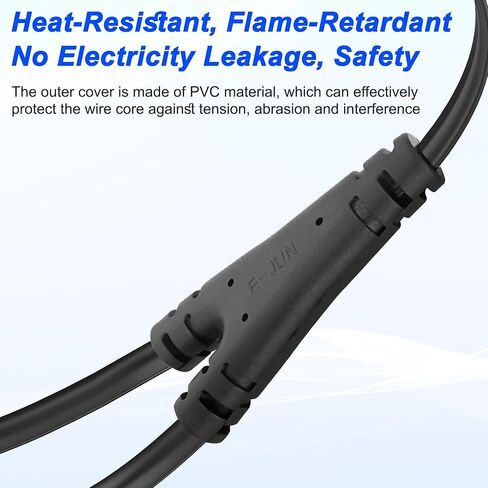 MEIRIYFA IEC 320 C8 إلى كابل مقسم C7 Y مزدوج، IEC الشكل C8 ذكر إلى أنثى C7 Y مقسم 1 في 2 خارج محول سلك طاقة تيار متردد للكمبيوتر المحمول المكتبي PS4 مصابيح شاشات LCD ومكبرات الصوت-30 سم in Saudi Arabia