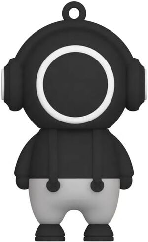 Cute Musician USB Flash Drive 32GB 64GB with OTG USB Type C to Type A Adapter and Metal Tin Gift Package (White 64GB) in Saudi Arabia