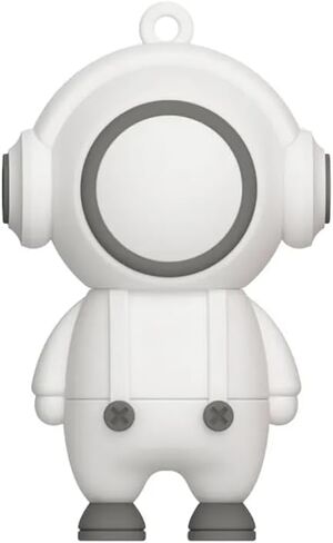 Cute Musician USB Flash Drive 32GB 64GB with OTG USB Type C to Type A Adapter and Metal Tin Gift Package (White 64GB) in Saudi Arabia